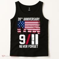 20th Anniversary Never Forget 9/11 September 11th Tank Top thumb 2