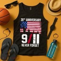 20th Anniversary Never Forget 9/11 September 11th Tank Top thumb 4