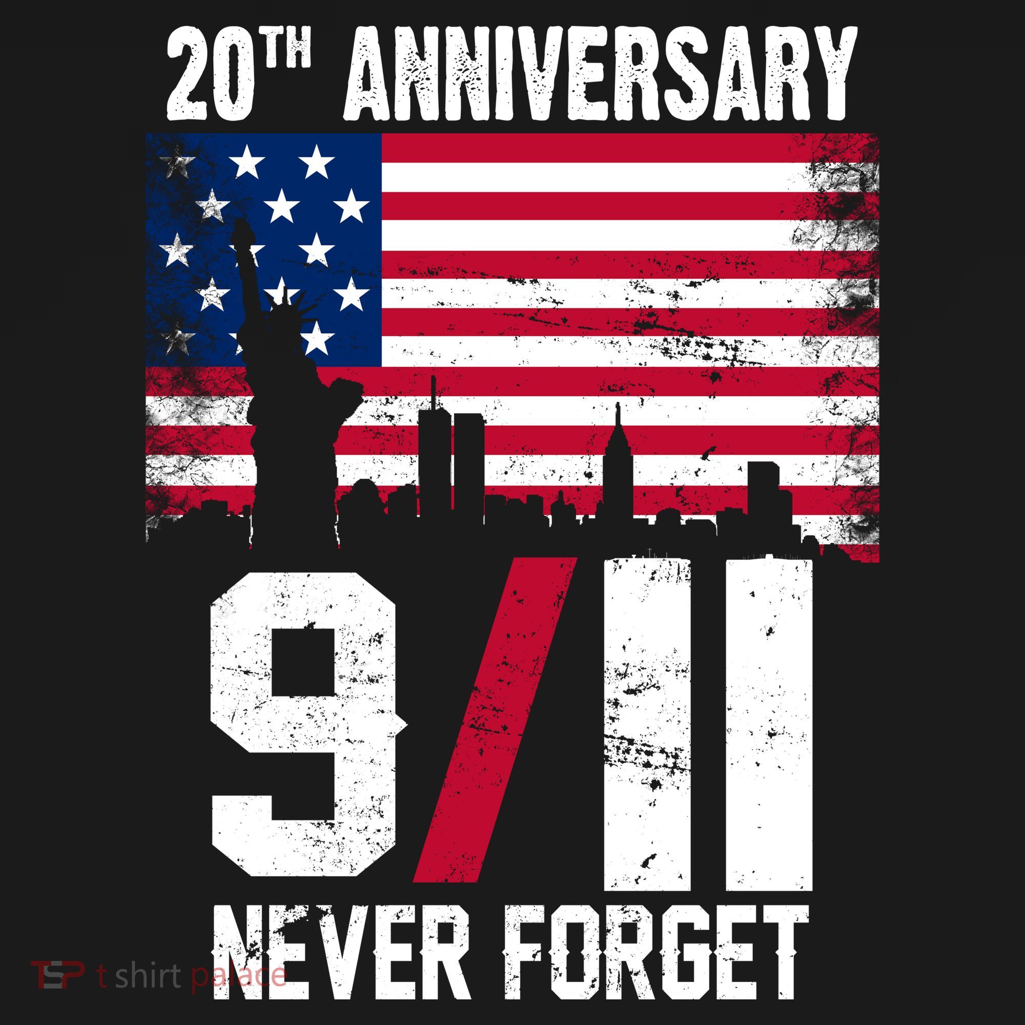 20th Anniversary Never Forget 9/11 September 11th Tank Top