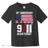 20th Anniversary Never Forget 9/11 September 11th Toddler T-Shirt thumb 0