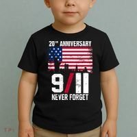 20th Anniversary Never Forget 9/11 September 11th Toddler T-Shirt thumb 2