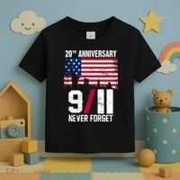 20th Anniversary Never Forget 9/11 September 11th Toddler T-Shirt thumb 3