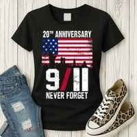 20th Anniversary Never Forget 9/11 September 11th Women's T-Shirt thumb 3