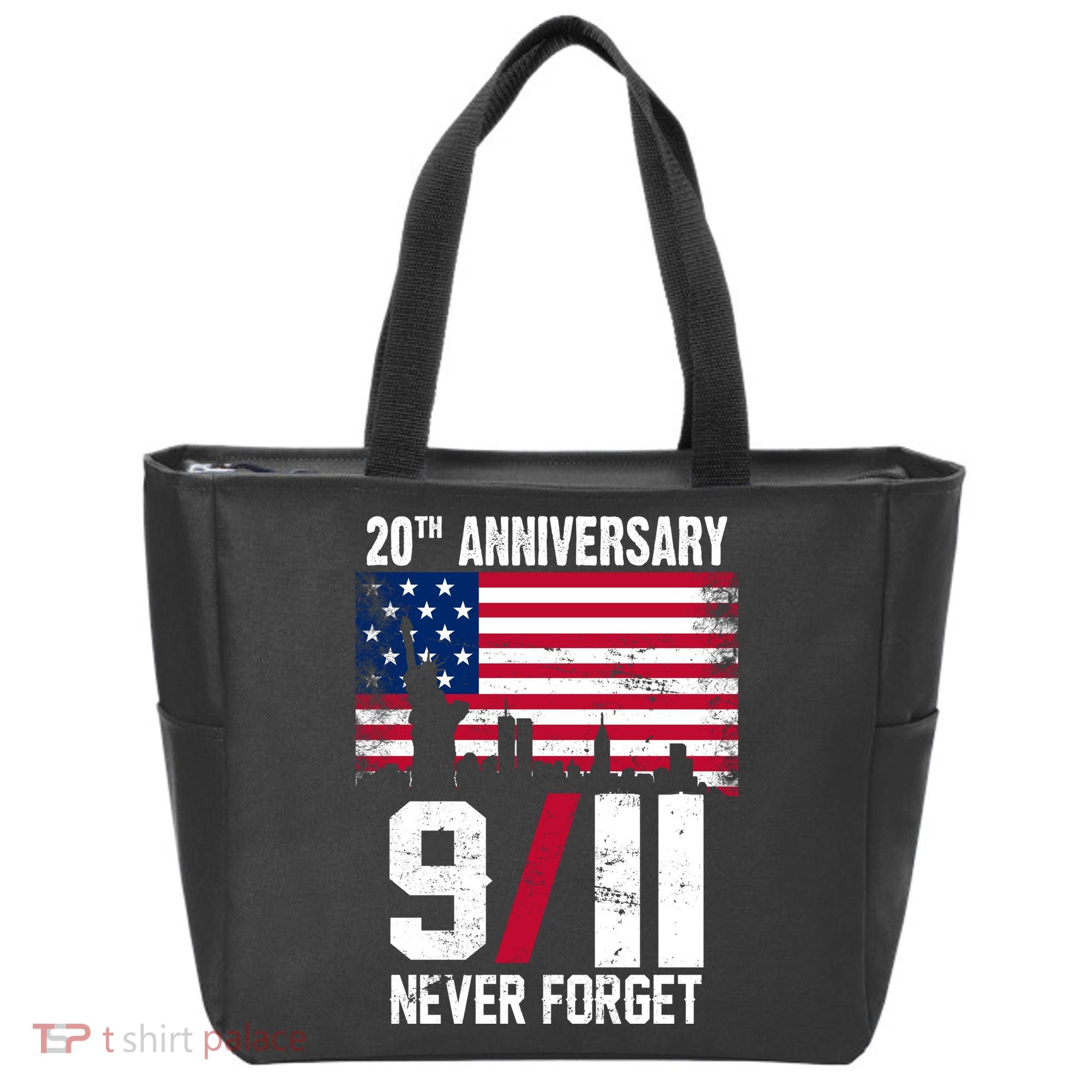 20th Anniversary Never Forget 9/11 September 11th Tote Bag
