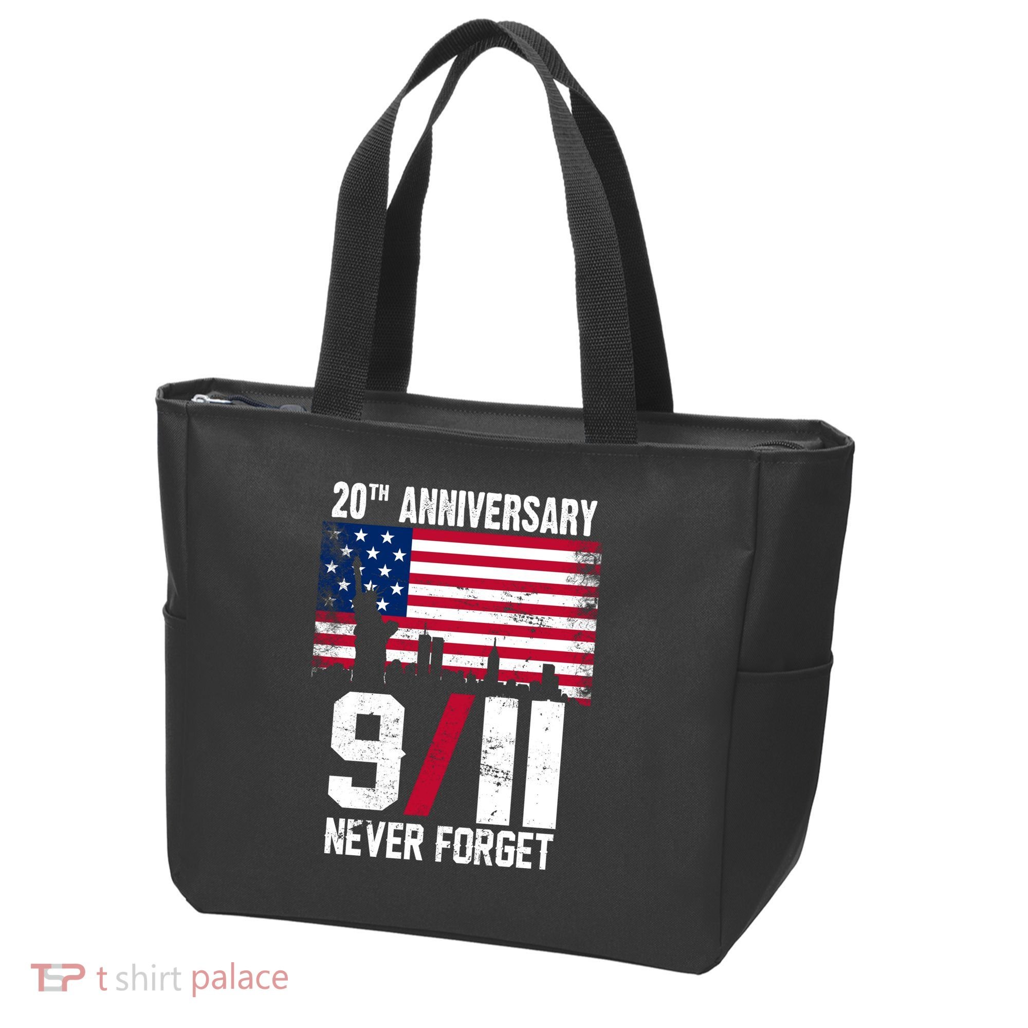 20th Anniversary Never Forget 9/11 September 11th Tote Bag