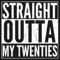 20th Birthday - Straight Outta My Twenties Mousepad thumb 1