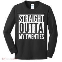 20th Birthday - Straight Outta My Twenties Kids Long Sleeve Shirt thumb 0