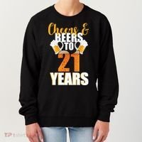 21st Birthday Cheers & Beers To 21 Years Women's Sweatshirt thumb 0