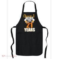 21st Birthday Cheers & Beers To 21 Years Apron thumb 0