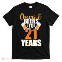 21st Birthday Cheers & Beers To 21 Years T-Shirt thumb 0