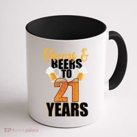 21st Birthday Cheers & Beers To 21 Years Coffee Mug thumb 1