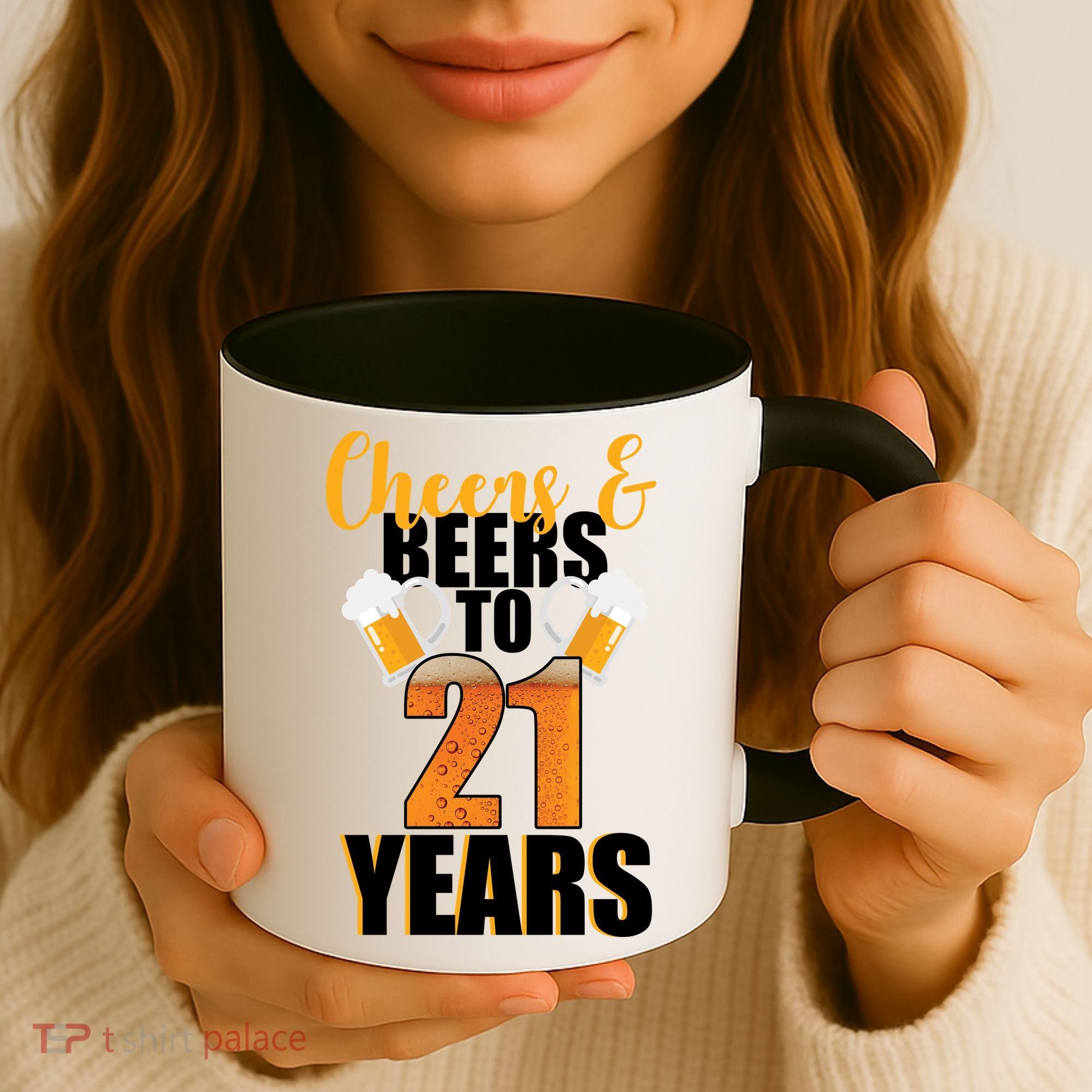 21st Birthday Cheers & Beers To 21 Years Coffee Mug