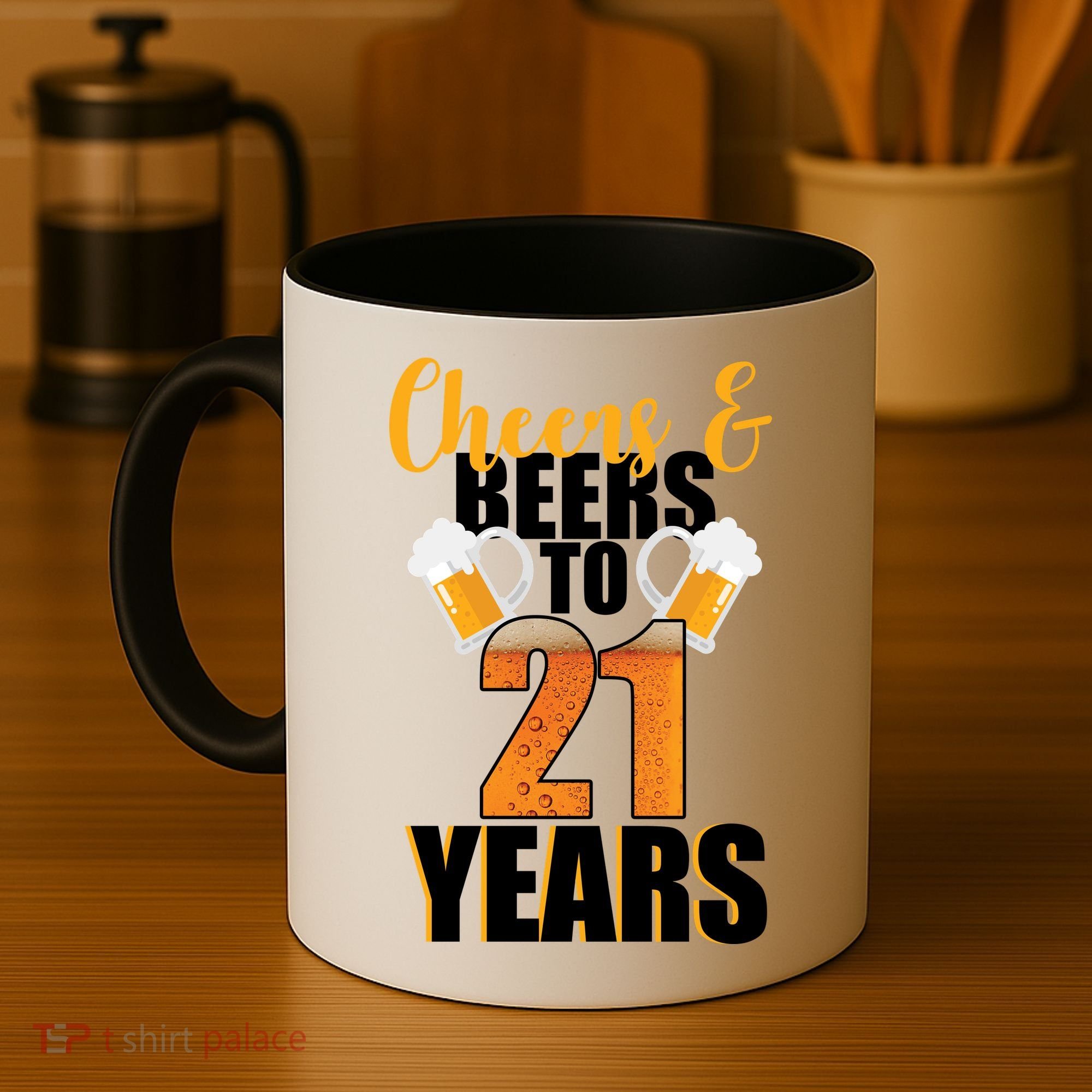 21st Birthday Cheers & Beers To 21 Years Coffee Mug