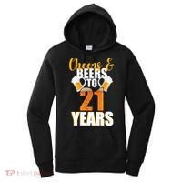 21st Birthday Cheers & Beers To 21 Years Women's Hoodie thumb 0