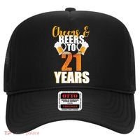 21st Birthday Cheers & Beers To 21 Years Hat thumb 0