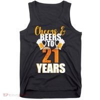 21st Birthday Cheers & Beers To 21 Years Tank Top thumb 0
