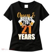 21st Birthday Cheers & Beers To 21 Years Women's T-Shirt thumb 0