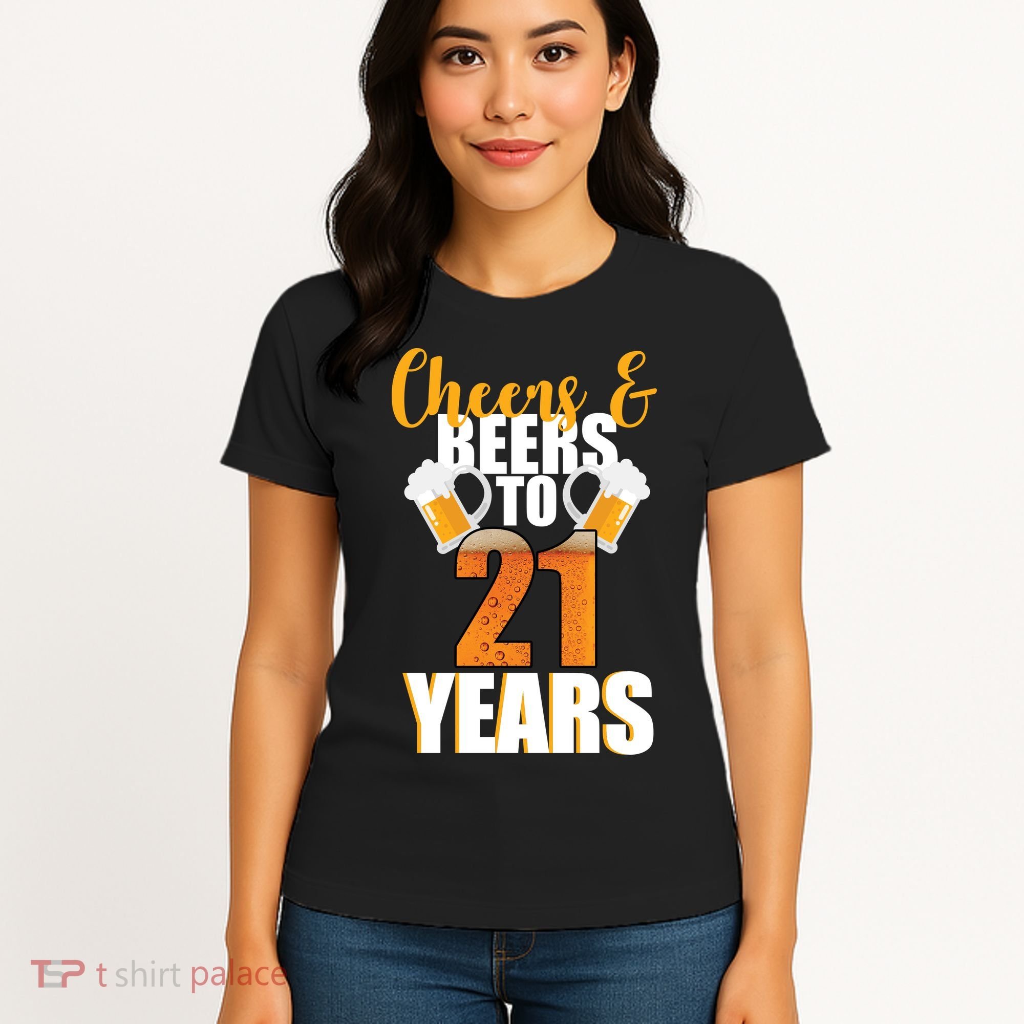 21st Birthday Cheers & Beers To 21 Years Women's T-Shirt
