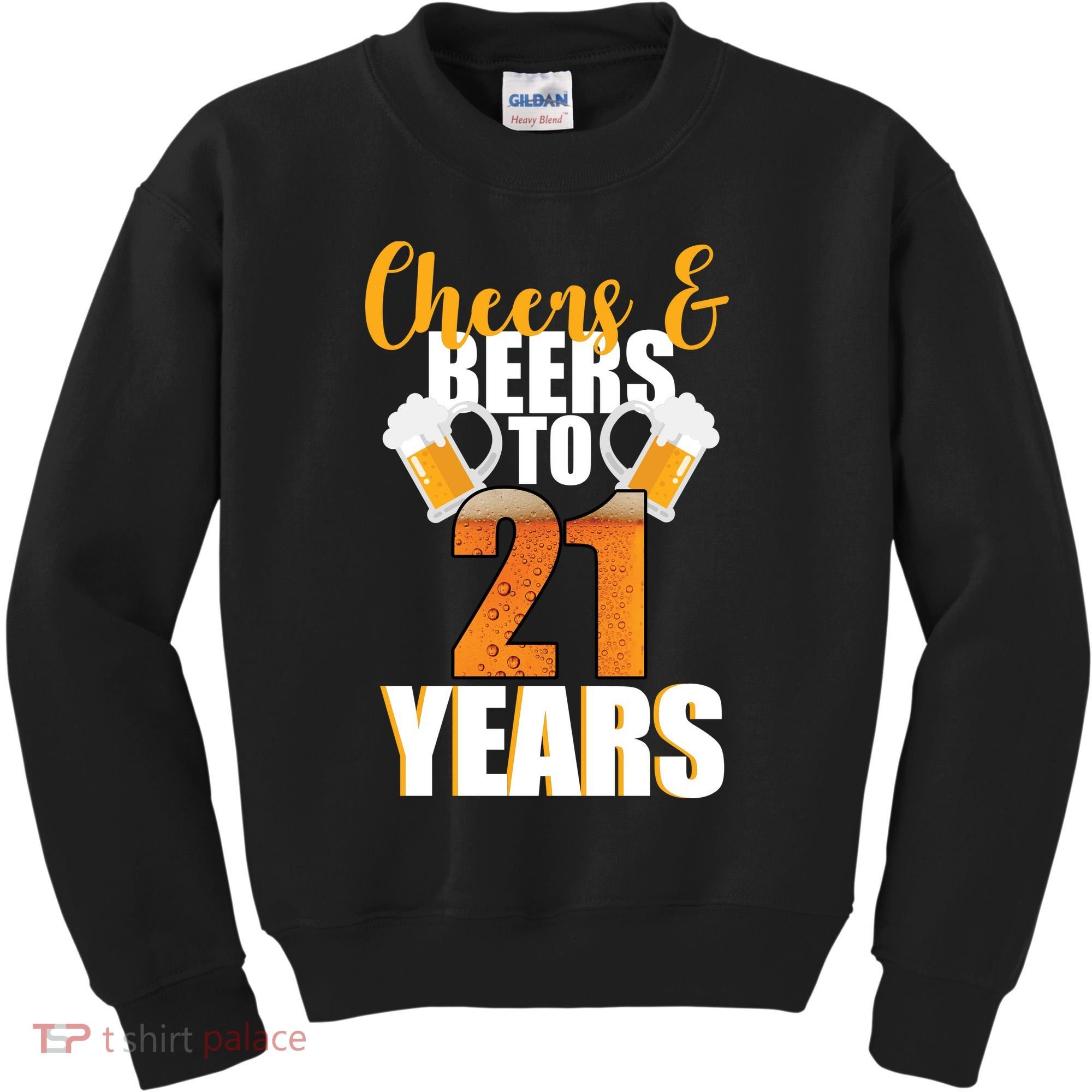 21st Birthday Cheers & Beers To 21 Years Kids Sweatshirt