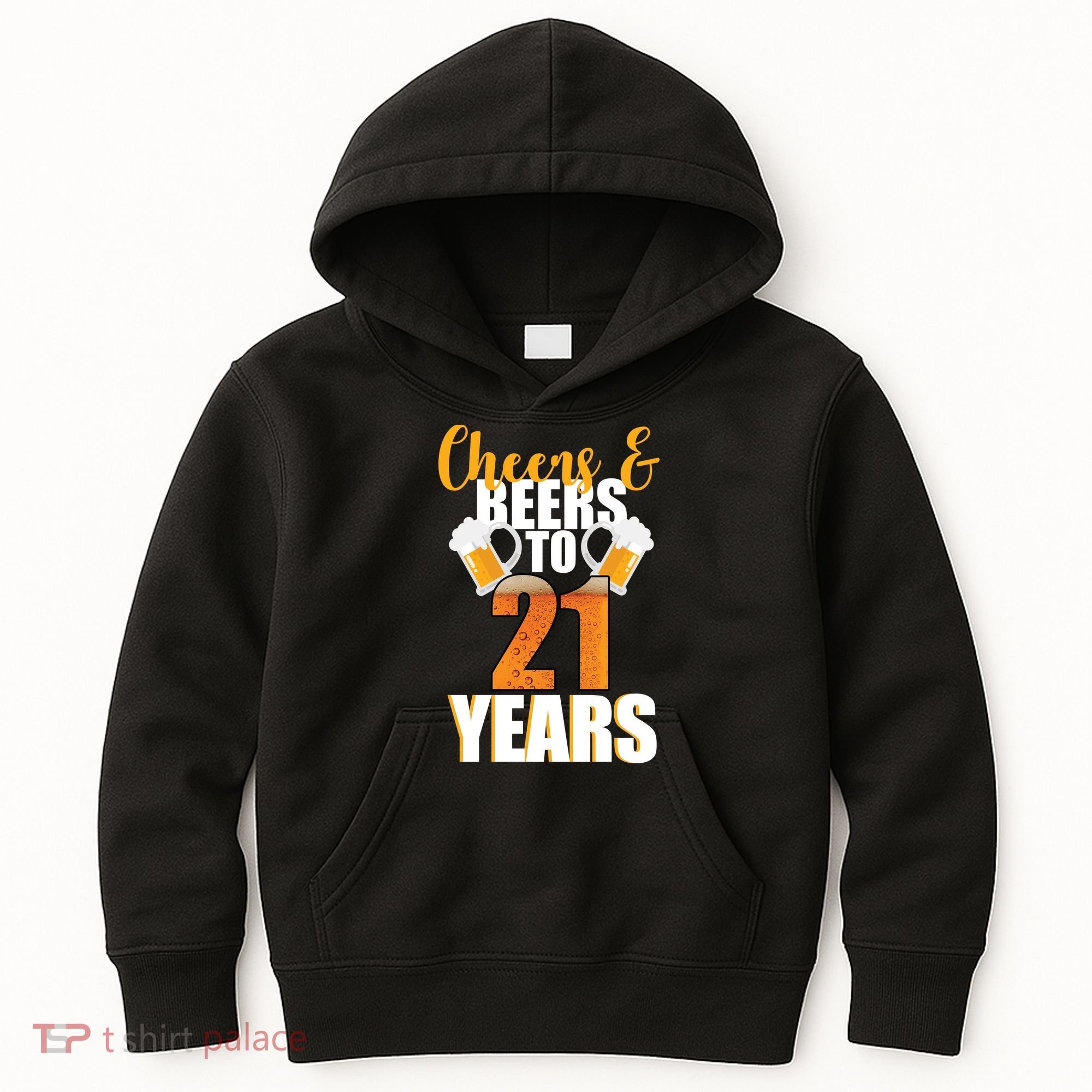 21st Birthday Cheers & Beers To 21 Years Kids Hoodie