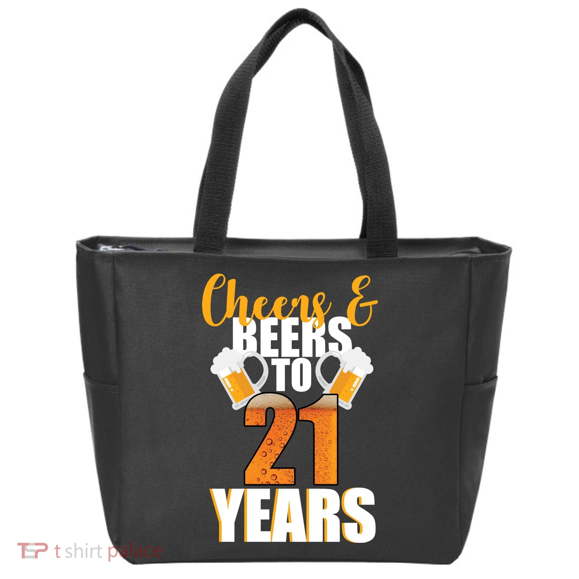 21st Birthday Cheers & Beers To 21 Years Tote Bag