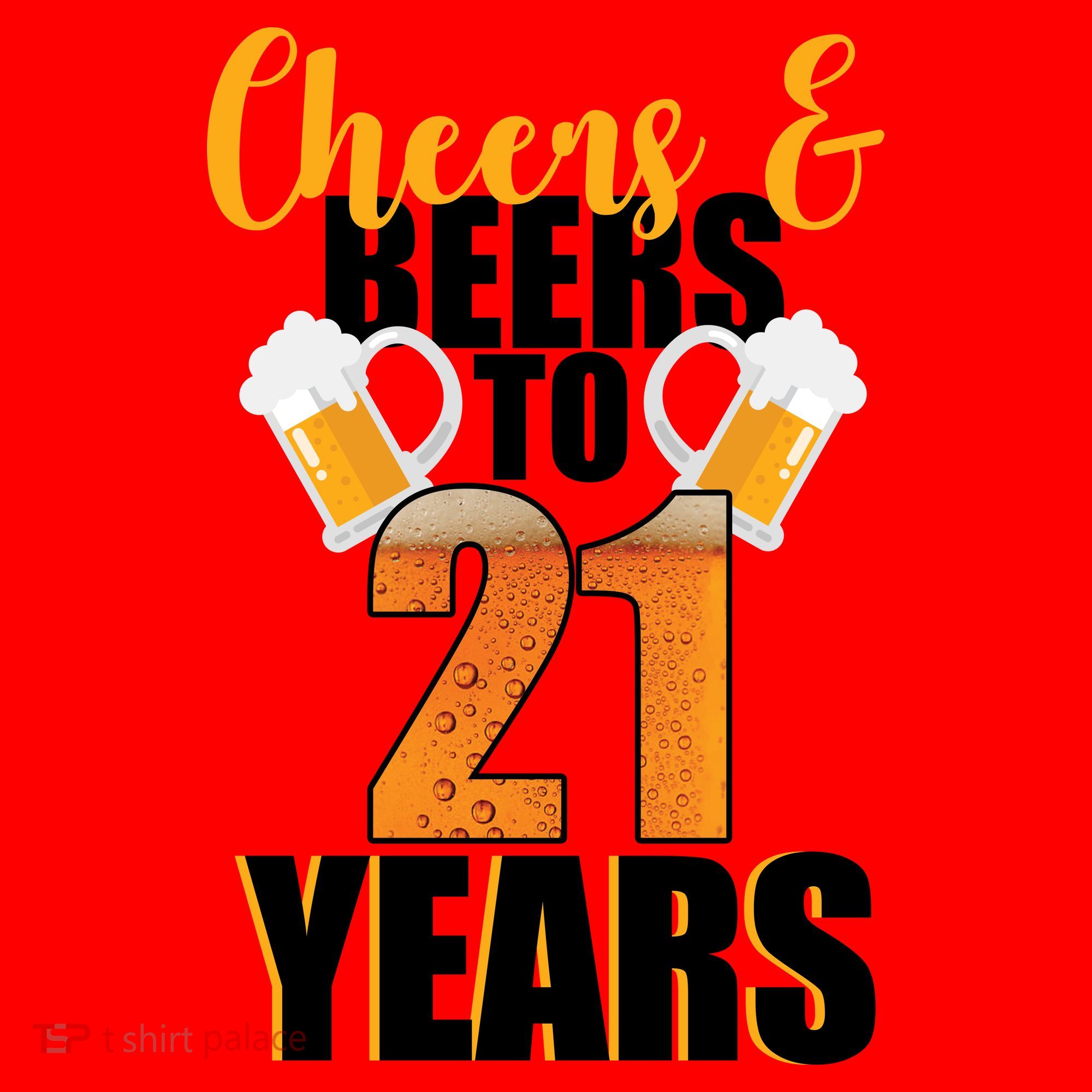 21st Birthday Cheers & Beers To 21 Years Santa Hat