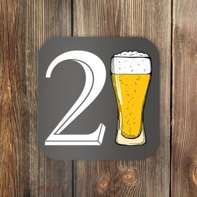 21st Birthday Funny Beer Coaster