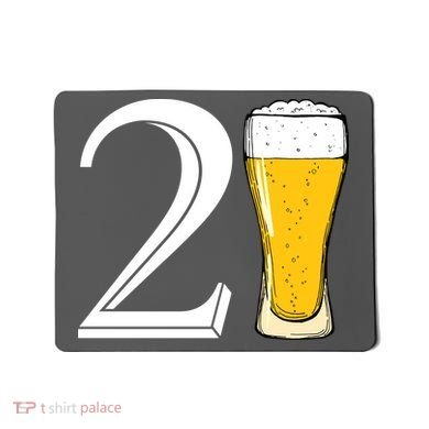 21st Birthday Funny Beer Mousepad