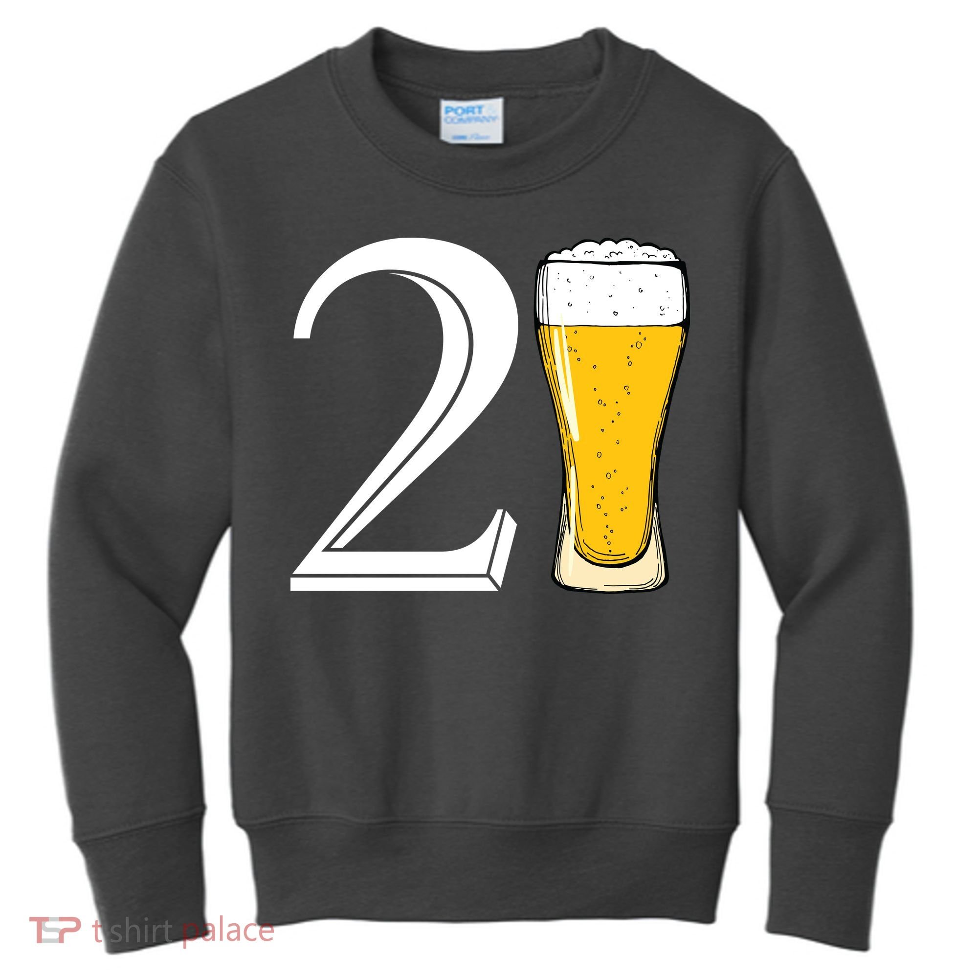 21st Birthday Funny Beer Kids Sweatshirt