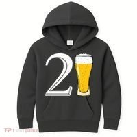 21st Birthday Funny Beer Kids Hoodie thumb 0