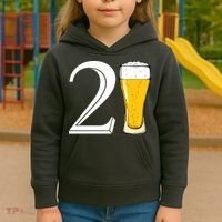 21st Birthday Funny Beer Kids Hoodie thumb 3