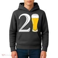 21st Birthday Funny Beer Kids Hoodie thumb 4
