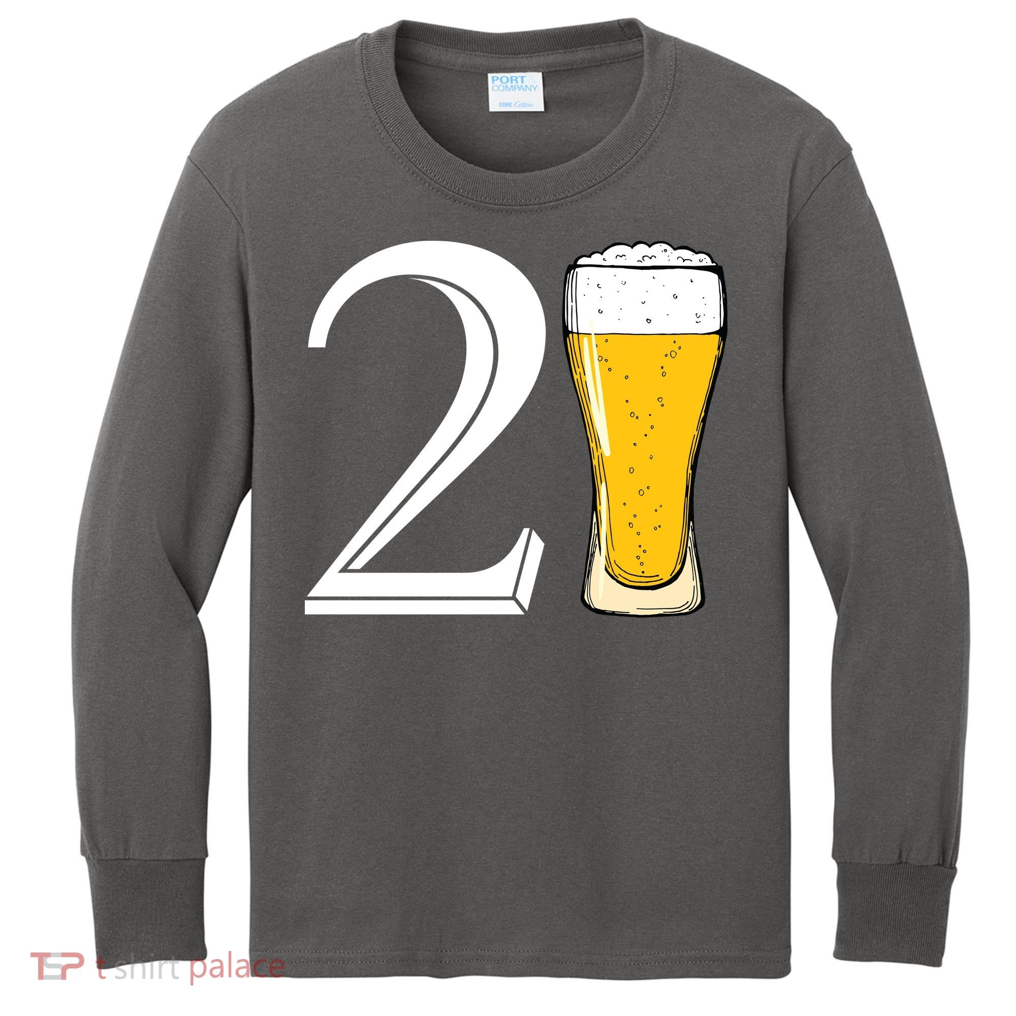 21st Birthday Funny Beer Kids Long Sleeve Shirt