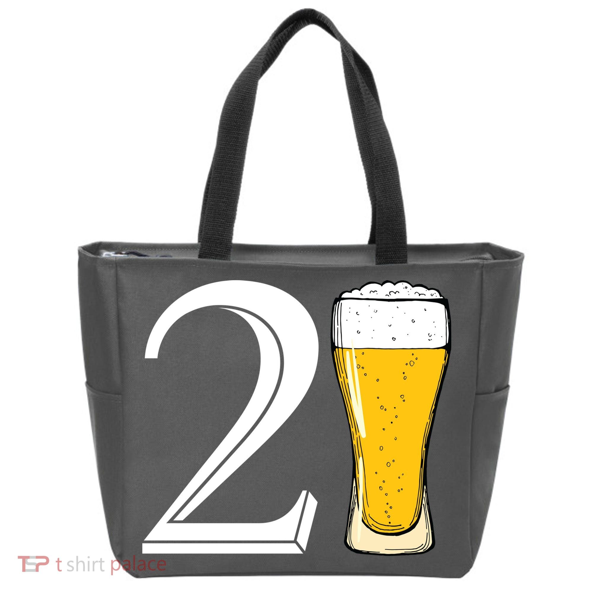 21st Birthday Funny Beer Tote Bag
