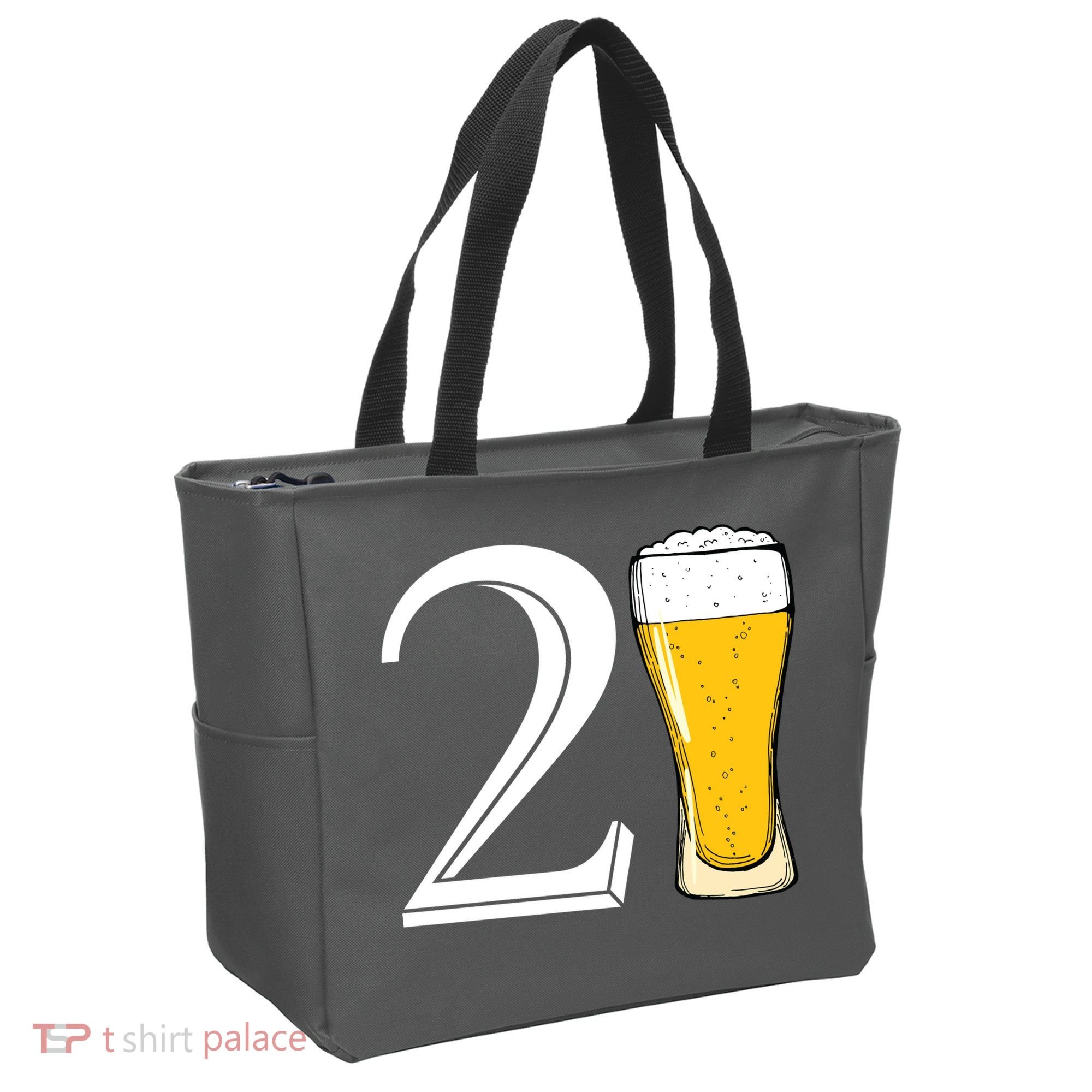 21st Birthday Funny Beer Tote Bag
