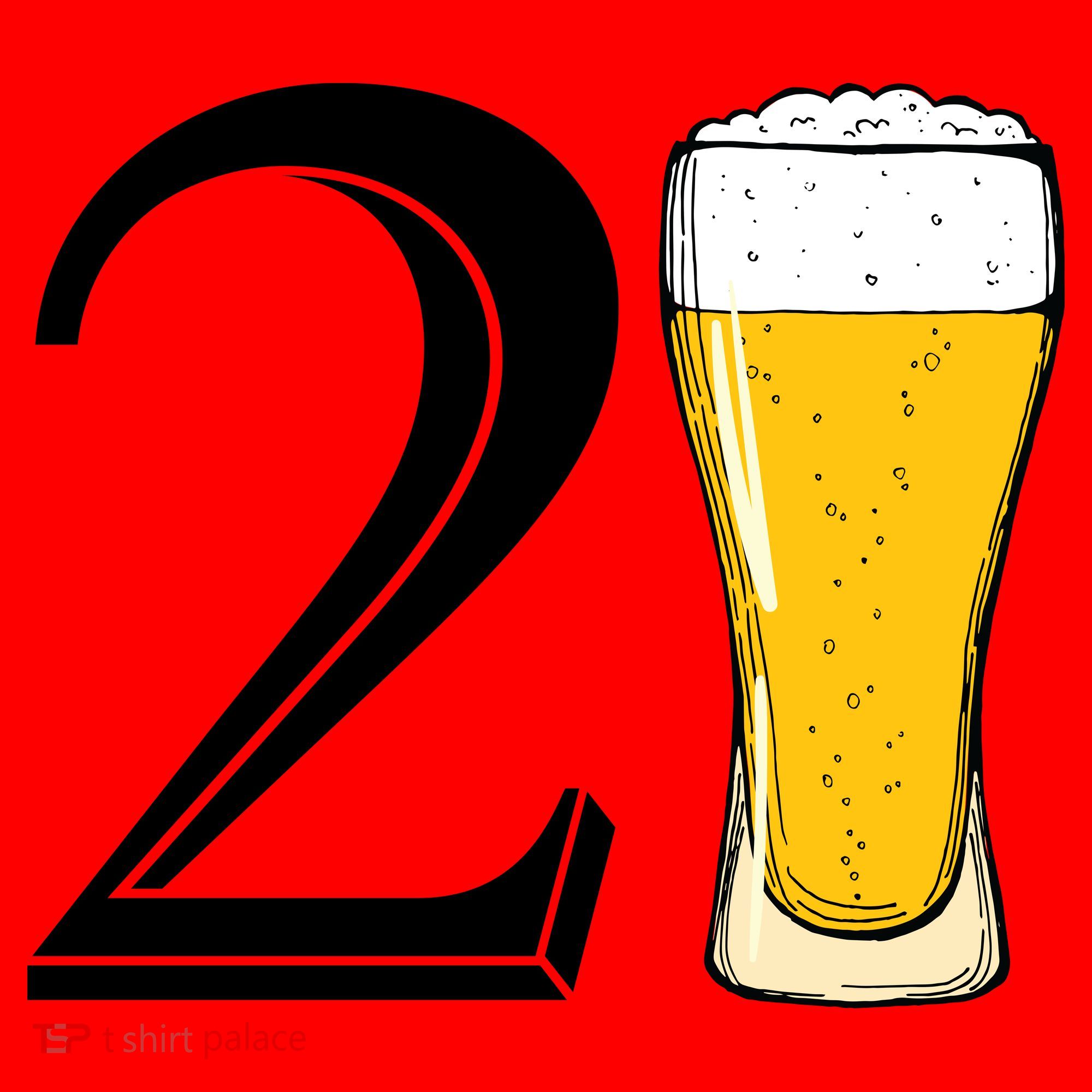 21st Birthday Funny Beer Santa Hat
