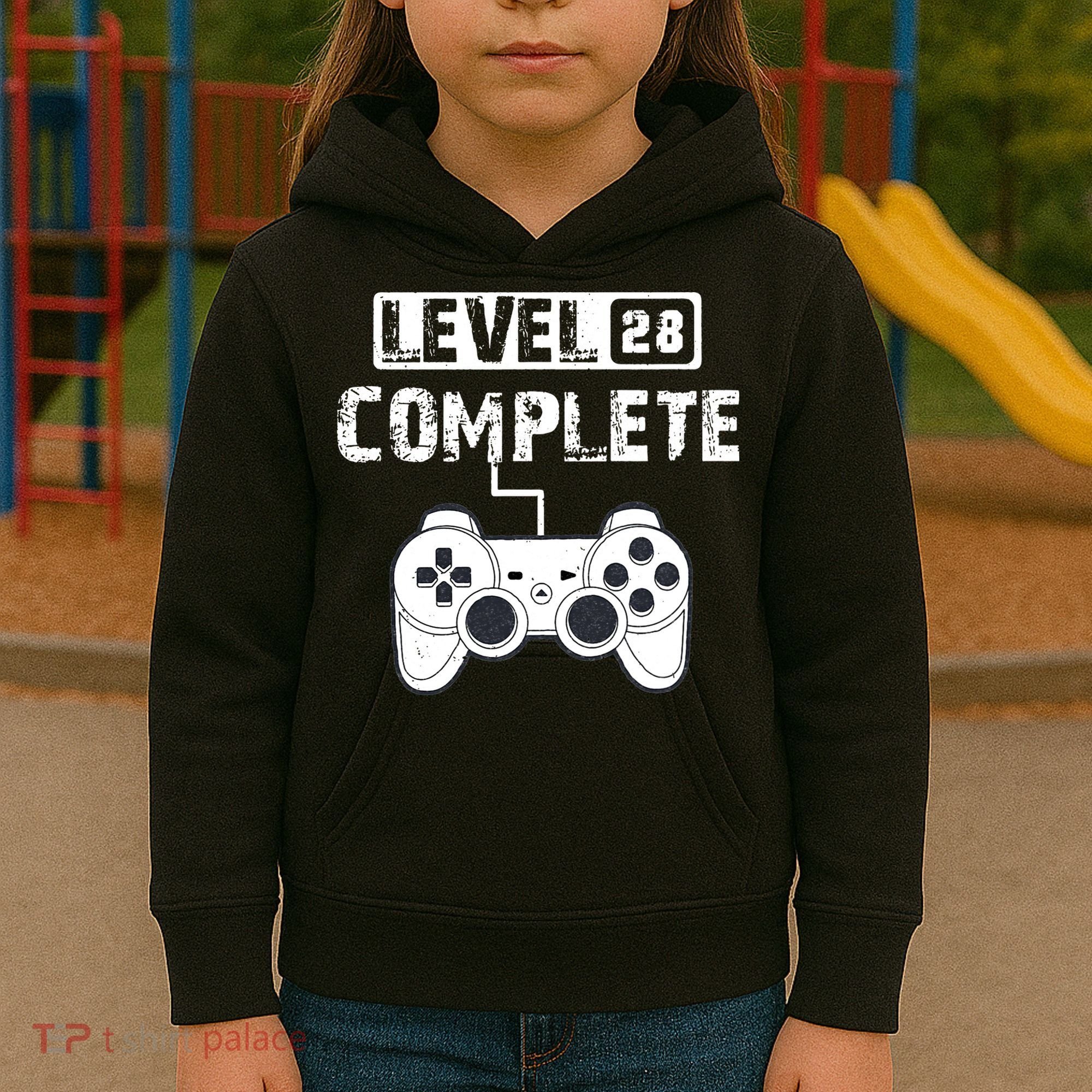 28th 28 Year Wedding Anniversary Funny Couple Kids Hoodie