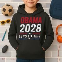 2028 3rd Term Lets Fix This Kids Hoodie thumb 2