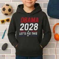 2028 3rd Term Lets Fix This Kids Hoodie thumb 2