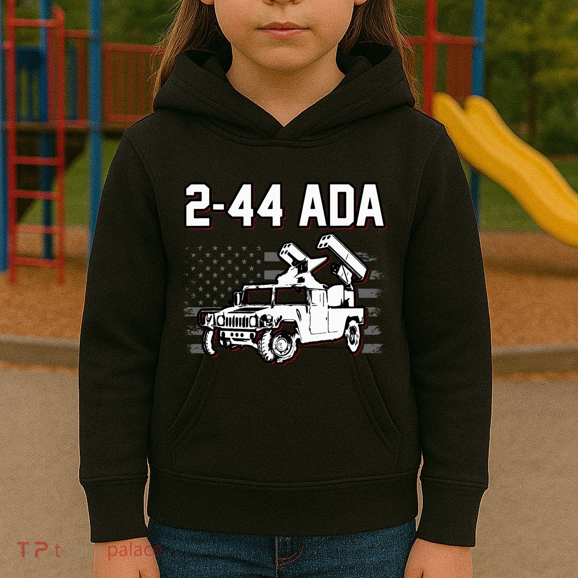 2 44 Ada 108th Adab Air Defense Artillery Brigade Kids Hoodie