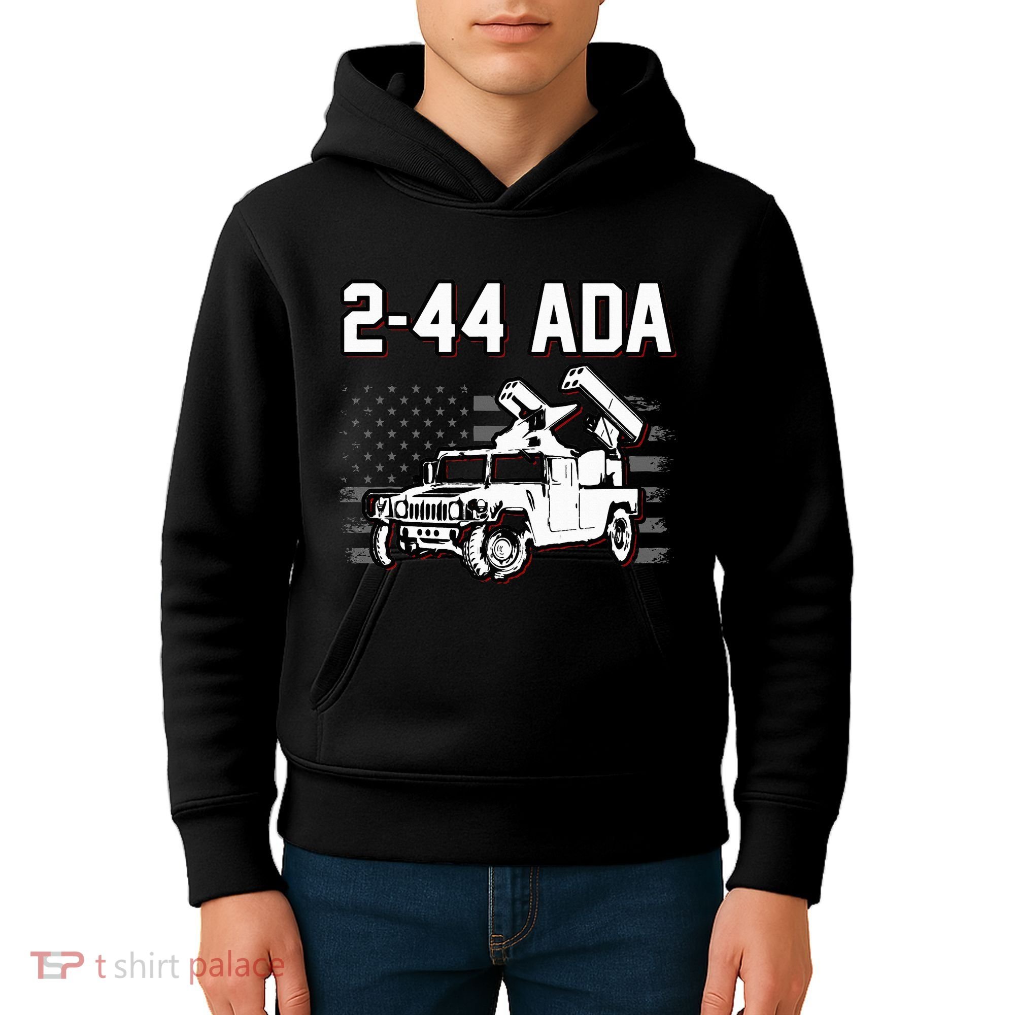 2 44 Ada 108th Adab Air Defense Artillery Brigade Kids Hoodie
