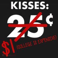 25 Cent Kisses College Is Expensive Retro  Toddler Hoodie thumb 2