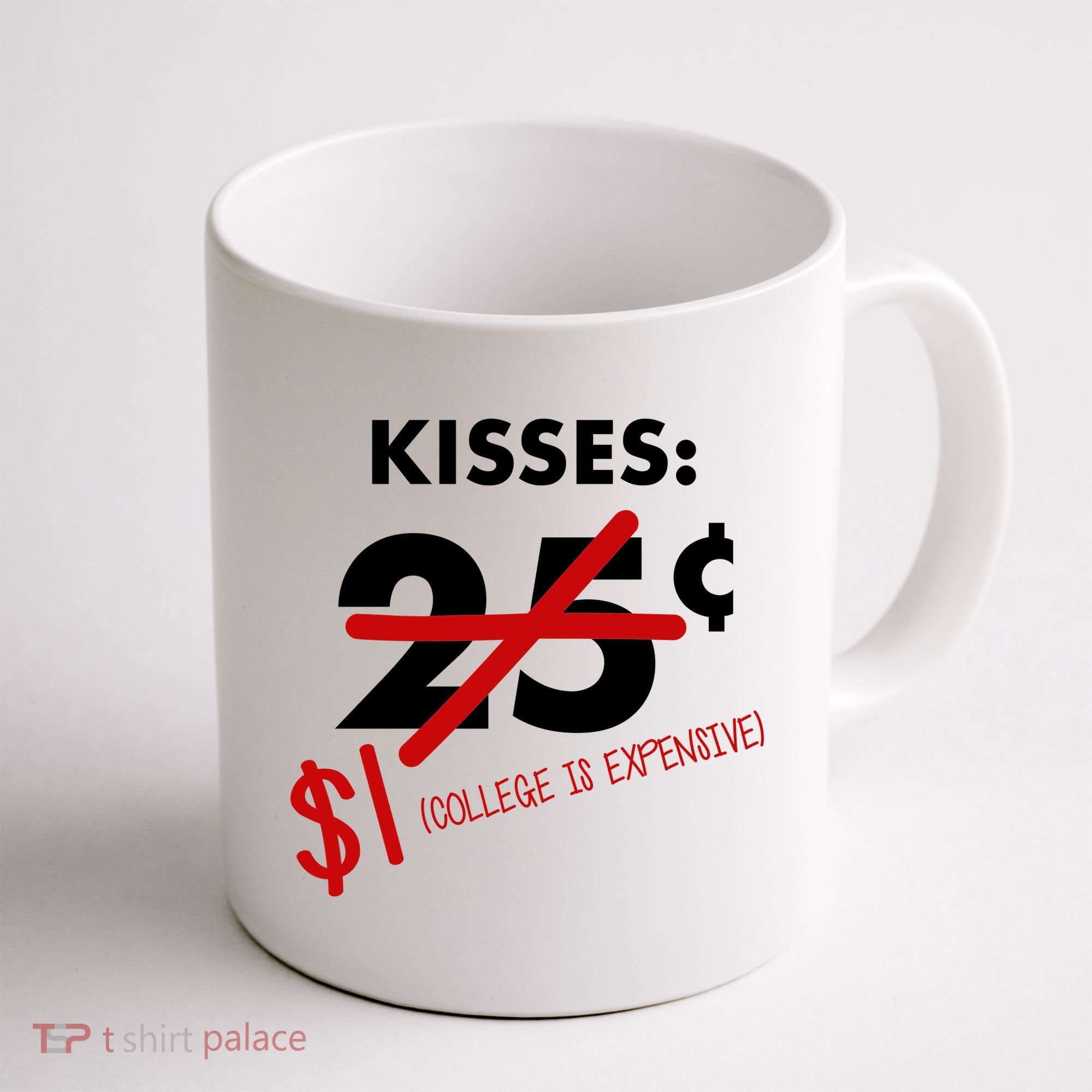 25 Cent Kisses College Is Expensive Retro  Coffee Mug