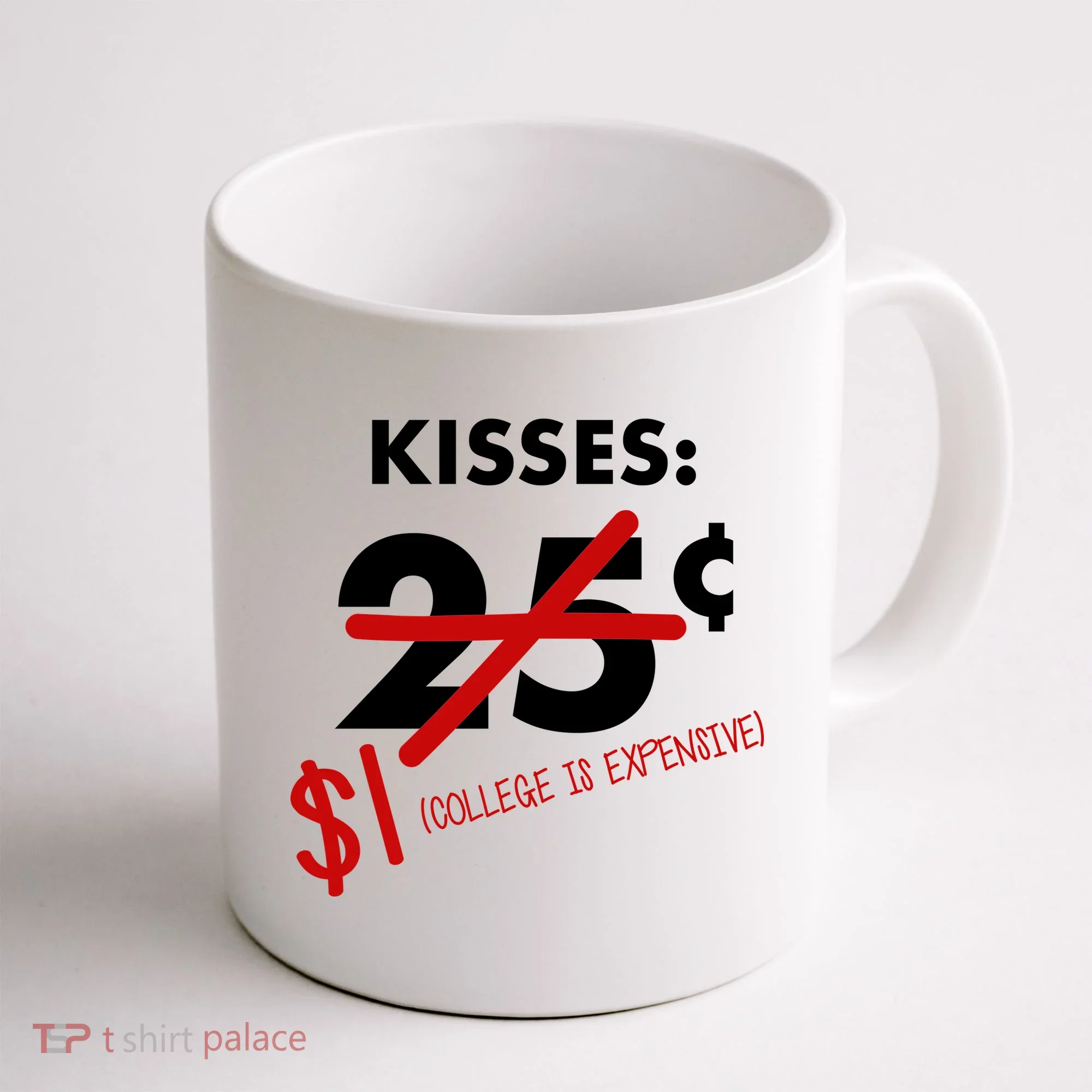 25 Cent Kisses College Is Expensive Retro  Coffee Mug