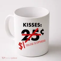 25 Cent Kisses College Is Expensive Retro  Coffee Mug thumb 0