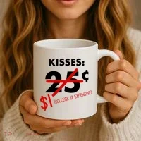 25 Cent Kisses College Is Expensive Retro  Coffee Mug thumb 3