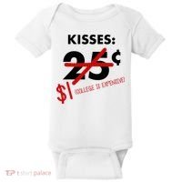 25 Cent Kisses College Is Expensive Retro  Baby Bodysuit thumb 0