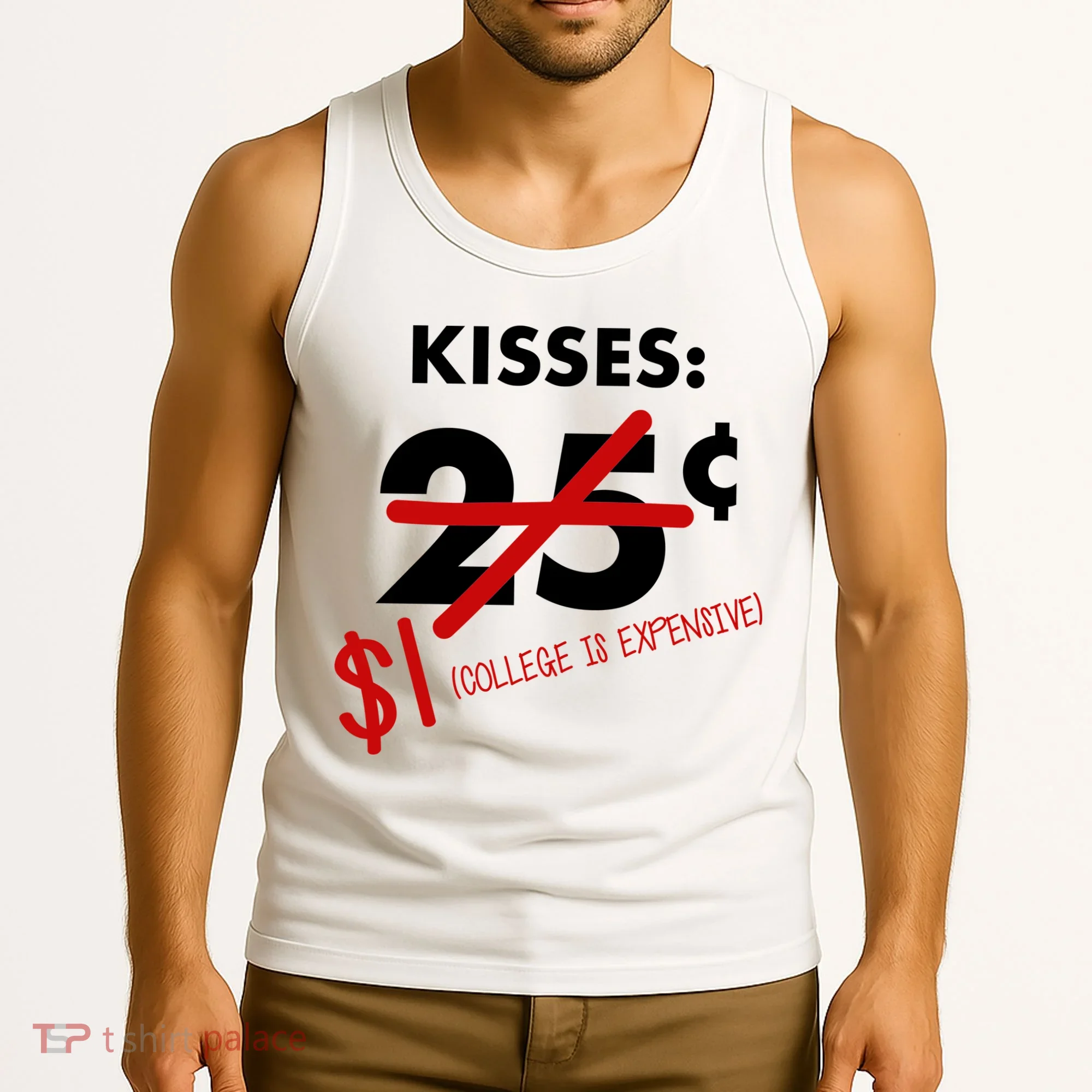 25 Cent Kisses College Is Expensive Retro  Tank Top