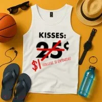 25 Cent Kisses College Is Expensive Retro  Tank Top thumb 4