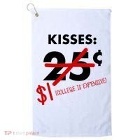 25 Cent Kisses College Is Expensive Retro  Golf Towel thumb 0